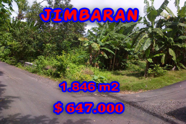 Exceptional Property in Bali, Land for sale in Jimbaran Bali – 1.846 m2 @ $ 350