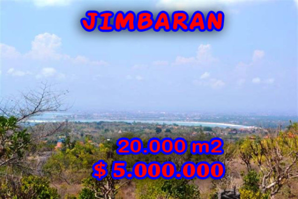 Land for sale in Bali, Unbelievable view in Jimbaran Bali – 20.000 sqm @ $ 250