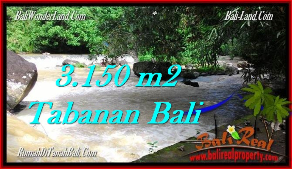 FOR SALE Magnificent 3,150 m2 LAND IN TABANAN BALI TJTB282