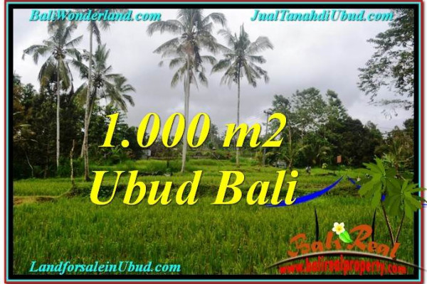 1,000 m2 LAND SALE IN UBUD TJUB570