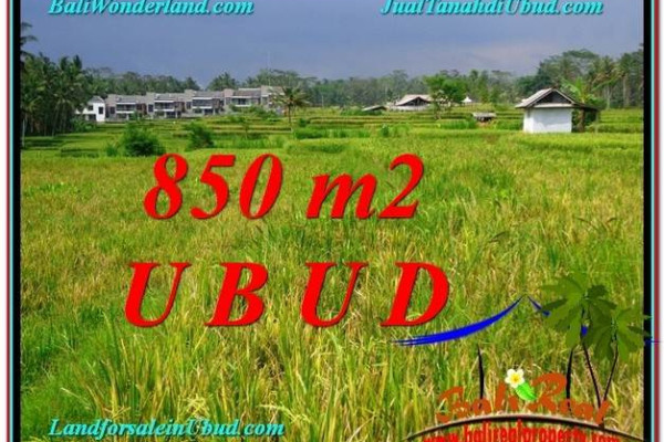 Affordable UBUD BALI 850 m2 LAND FOR SALE TJUB583