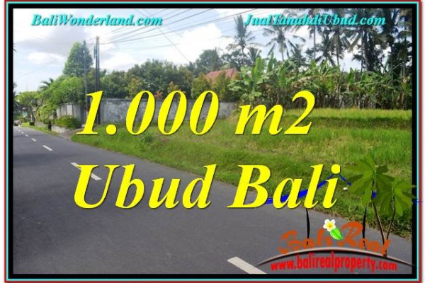 FOR SALE Beautiful PROPERTY 1,000 m2 LAND IN Sentral / Ubud Center TJUB649