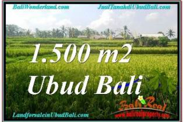 FOR SALE Magnificent 1,500 m2 LAND IN UBUD BALI TJUB667