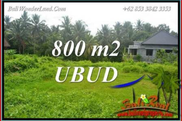 Exotic Property 800 m2 Land in Sentral Ubud Bali for sale TJUB706