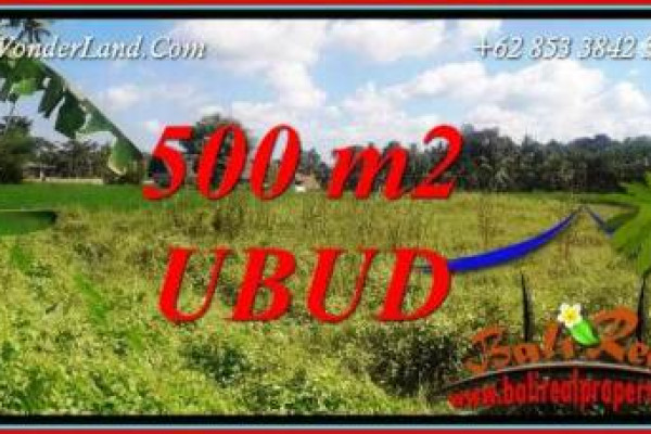 FOR sale Affordable 500 m2 Land in Ubud Bali TJUB724