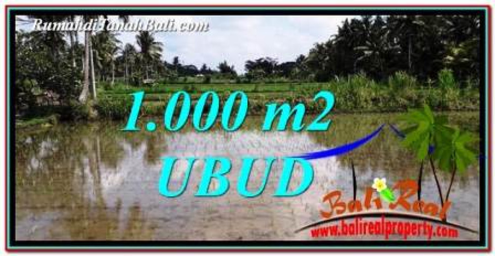 Beautiful PROPERTY 1,000 m2 LAND SALE IN Ubud Pejeng TJUB753