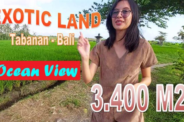 FOR SALE Exotic 3,400 m2 LAND IN Kerambitan Tabanan BALI TJTB648