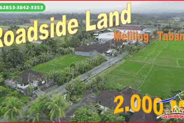 Magnificent 2,000 m2 LAND FOR SALE IN TABANAN TJTB679