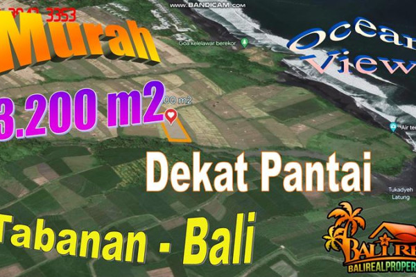 FOR SALE Magnificent PROPERTY 3,200 m2 LAND IN Kerambitan Tabanan BALI TJTB753