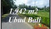 FOR SALE 1,942 m2 LAND IN UBUD TJUB626