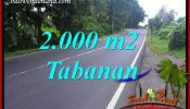 FOR sale Affordable 2,000 m2 Land in Tabanan Bali TJTB398