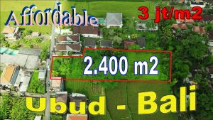 Magnificent 2,400 m2 LAND SALE in Ubud Pejeng BALI TJUB845