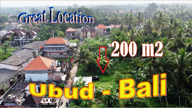 Magnificent Ubud Pejeng BALI 200 m2 LAND for SALE TJUB850